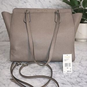 Michael Kors Gray Saffiano Leather Tote